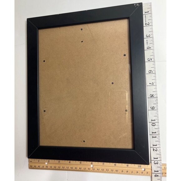 Set Of 3 Black Picture Frames 5x7 8x10 & 4x6 Wood-Look Plastic Tabletop/Wall - Picture 2 of 8